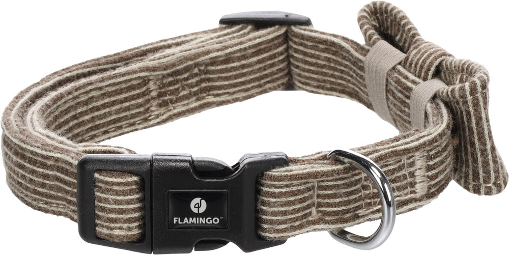 Halsband met strik Herbert Lichtbruin