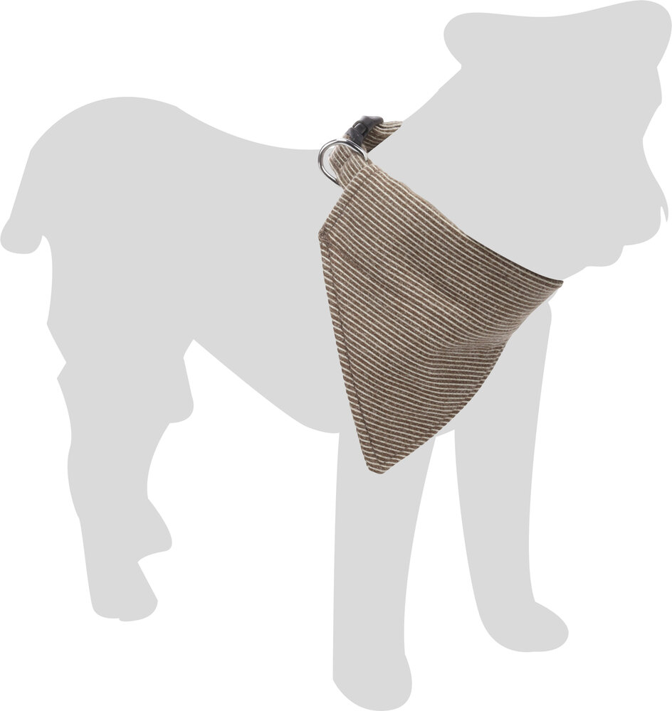 Halsband met bandana Herbert Lichtbruin
