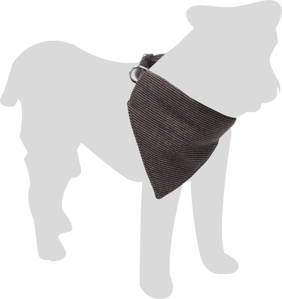 Halsband met bandana Herbert Donkerbruin
