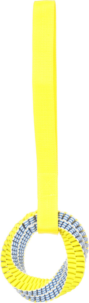 Speelgoed Glowa Trektouw &amp; Ring Geweven Blauw &amp; Geel