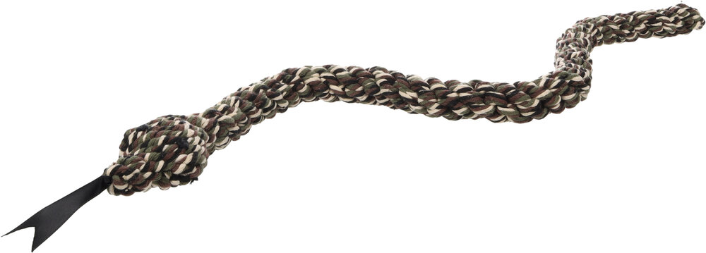 Speelgoed Flocco Slang &amp; Touw Geweven Kaki