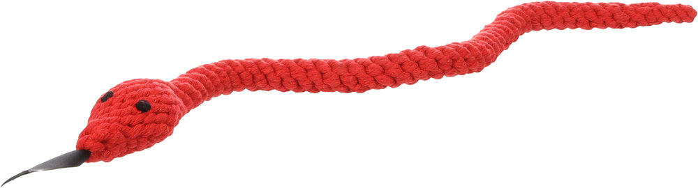 Speelgoed Flocco Slang &amp; Touw Geweven Rood