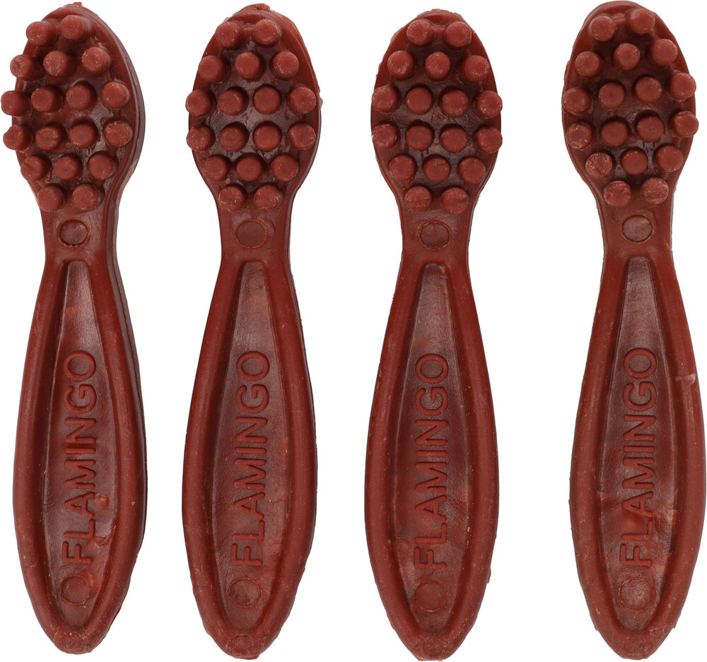 Snack Veggie Tandenborstel met aardbei Rood