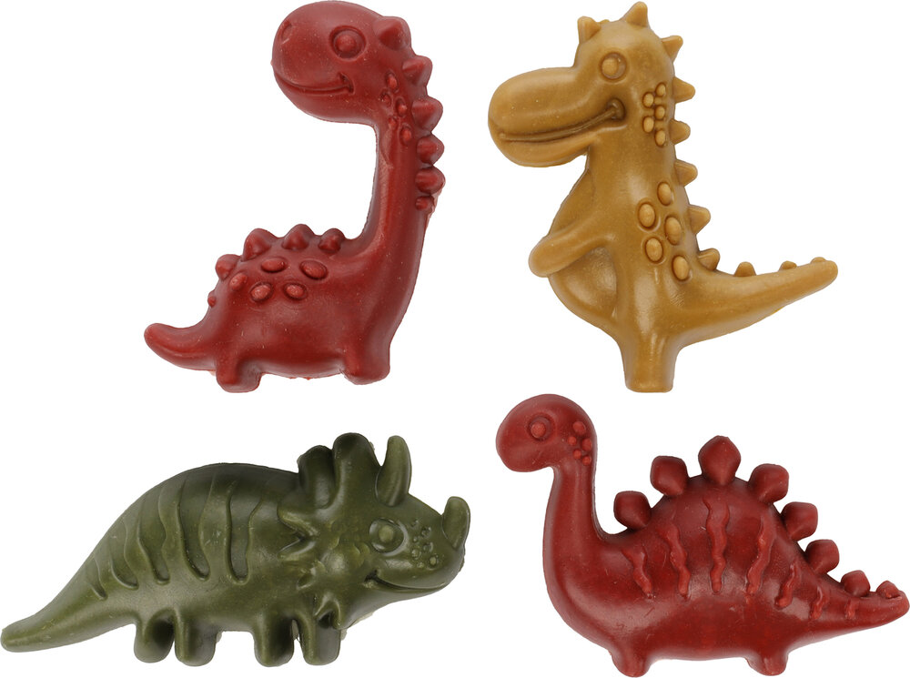 Snack Veggie Dino met aardbei &amp; met ananas &amp; met appel Meerkleurig