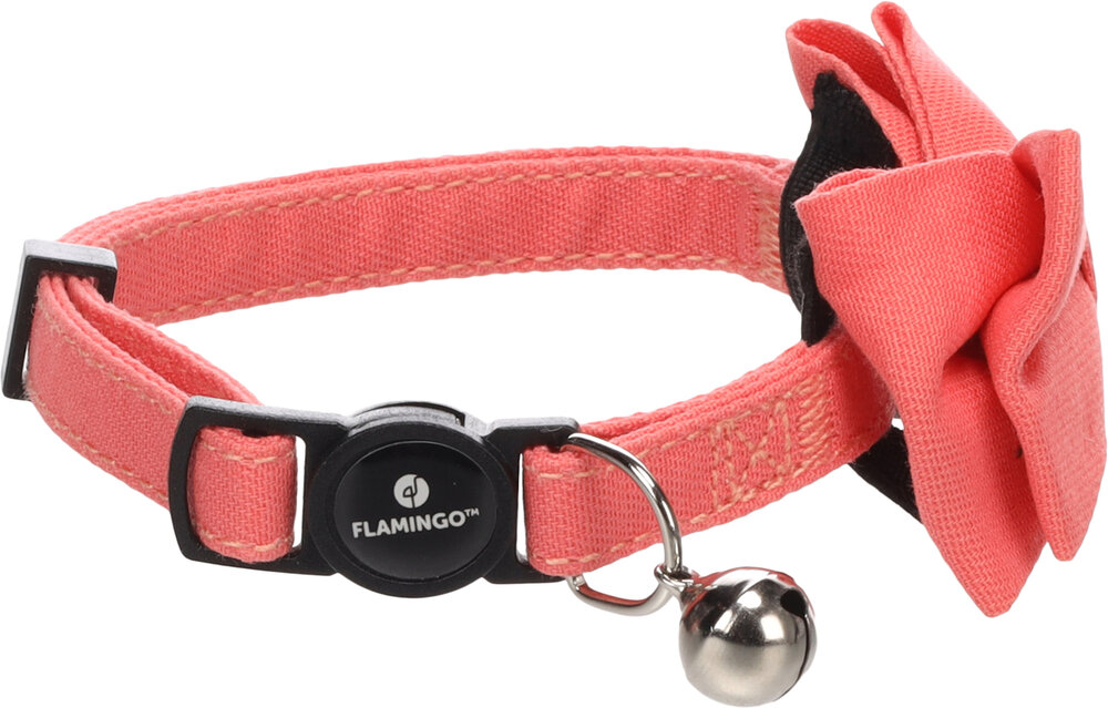 Halsband met strik Lomi Zalmroze
