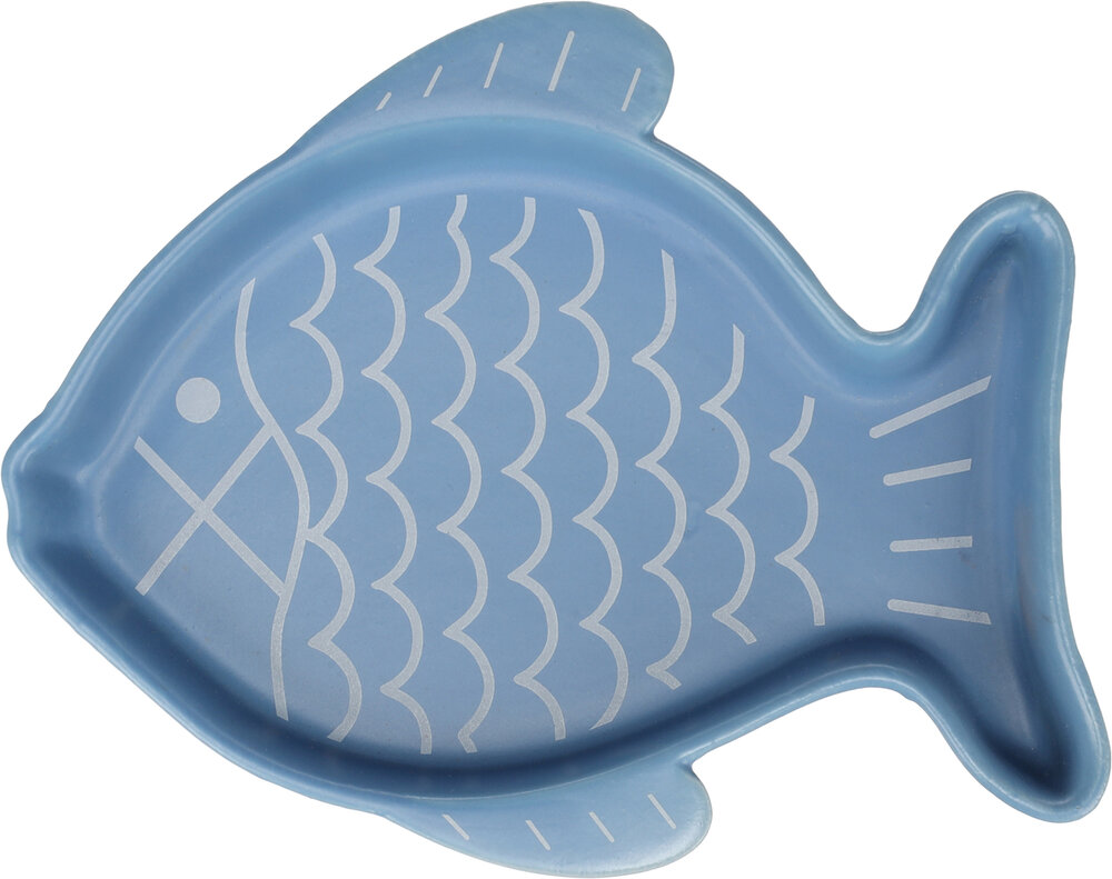 Eet- en drinkpot Fishie Blauw