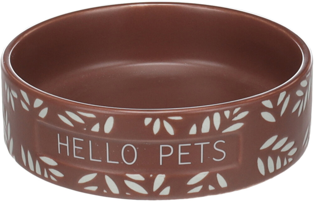 Eet- en drinkpot Cavia Leafs Rond Bruin