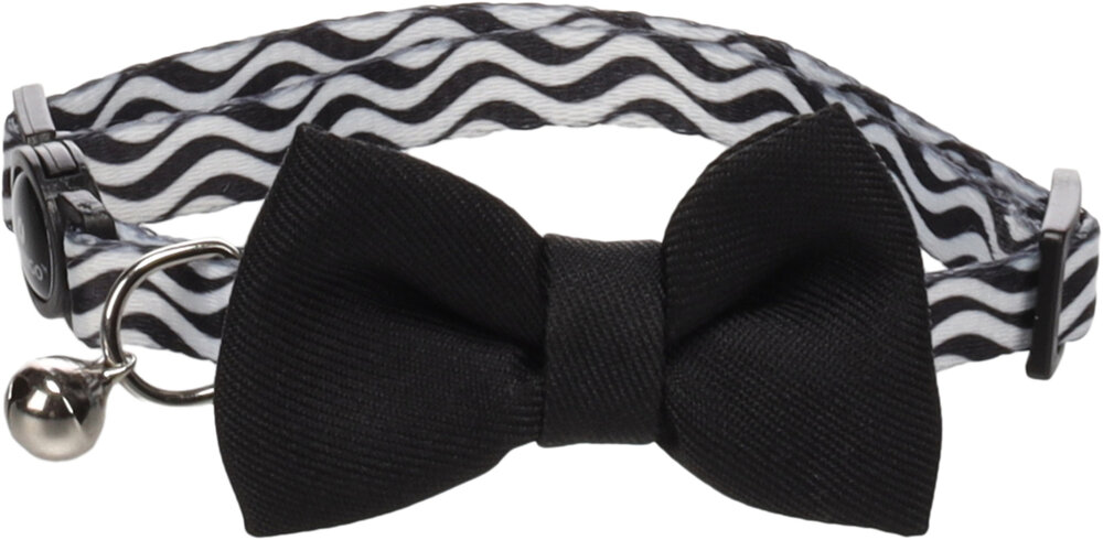 Halsband met strik Kamil Zwart