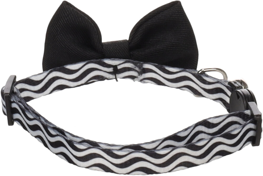 Halsband met strik Kamil Zwart
