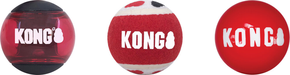 Kong Speelgoed Signature Bal Meerkleurig