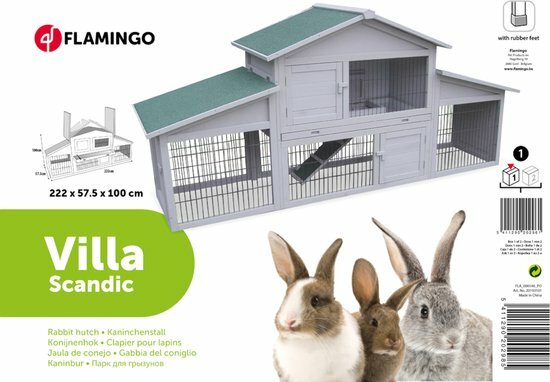 Konijnenhok Villa Scandic Grijs