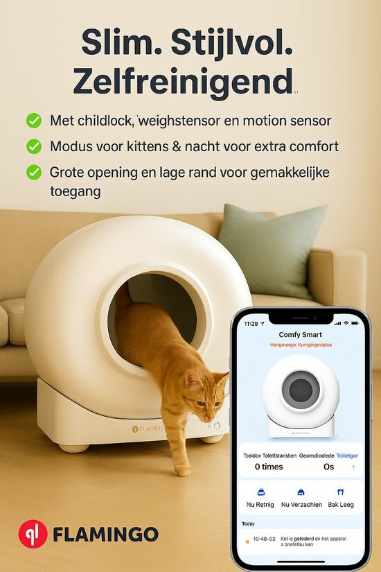 Kattentoilet Atlas Wit