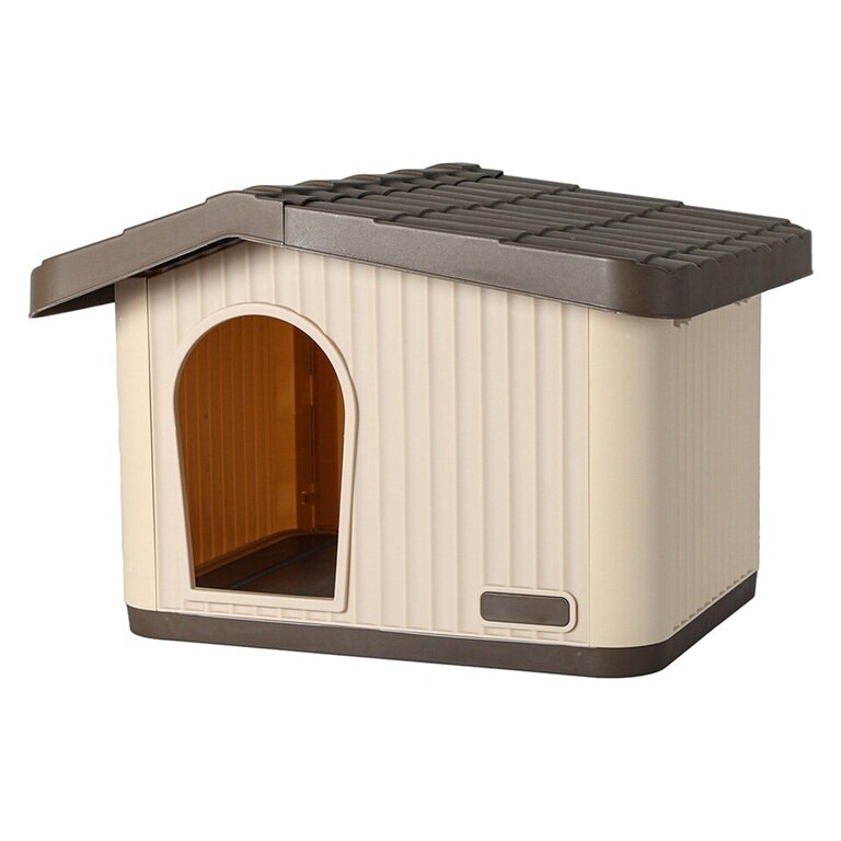 Kunststof knaagdierenhok Dierenverblijf PEDRO 1 Bruin/beige 60x51x41cm