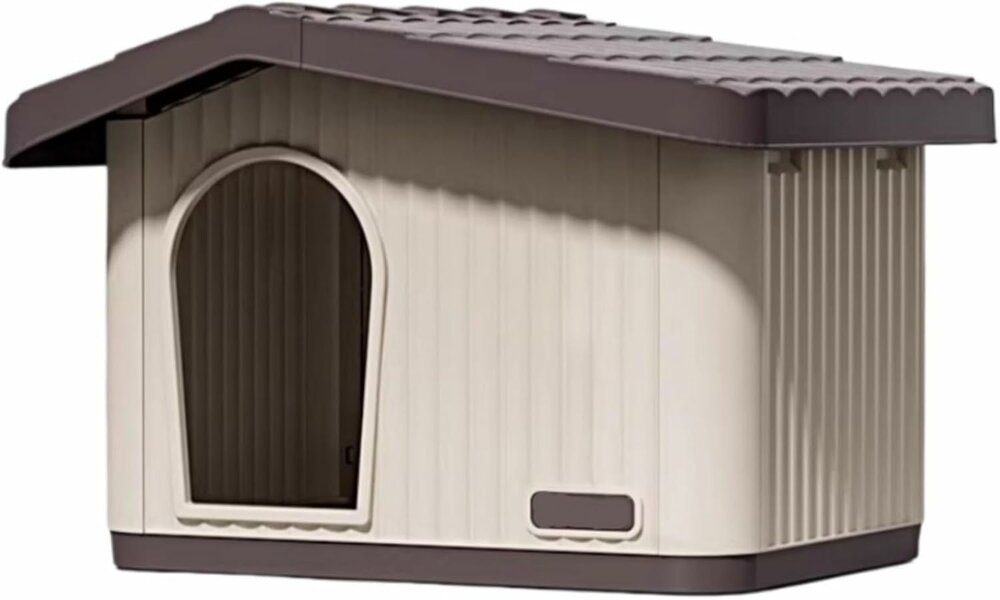 Kunststof knaagdierenhok Dierenverblijf PEDRO 1 Bruin/beige 60x51x41cm