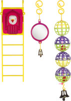 Parkietenspeelgoed Bal Ladder Spiegel Meerdere kleuren