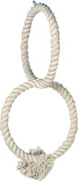 Vogelspeelgoed Ring Touw Ecru