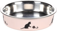 Eet- en drinkpot Dena Rond Roze &amp; Zilver