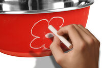 Eet- en drinkpot Tobias Rond Rood &amp; Zilver