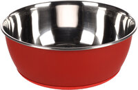 Eet- en drinkpot Tobias Rond Rood &amp; Zilver