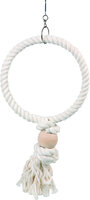 Vogelspeelgoed Ring Touw Ecru