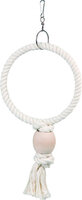 Vogelspeelgoed Ring Touw Ecru