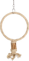 Parkietenspeelgoed BBQ Ring Touw Lichtbruin