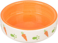 Eet- en drinkpot Iggy Rond Wit &amp; Oranje