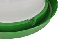 Drinkklok Pluimvee Twist Rond Groen &amp; Wit