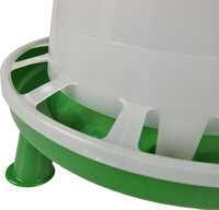 Voederbak met pootjes Pluimvee Twist Groen &amp; Wit