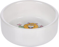 Eet- en drinkpot Hamster Marmo Rond Wit