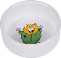 Eet- en drinkpot Hamster Marmo Rond Wit