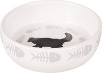 Eet- en drinkpot Cats Rond Wit