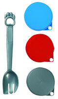 Deksel en lepel Reese Blauw &amp; Grijs &amp; Rood