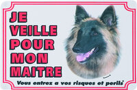 Waakbord FR Tervuren herder Wit