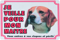 Waakbord FR Beagle Wit