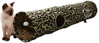 Speelgoed Leopard Tunnel met bal Bruin