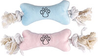 Speelgoed Puppy Wessel Been Touw met 2 knopen Meerdere kleuren