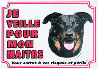 Waakbord FR Beauceron Wit