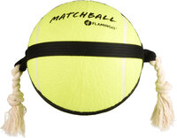 Speelgoed Matchball Tennisbal met touw Geel