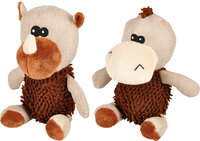 Speelgoed Wayne Eend &amp; Neushoorn Bruin Beige