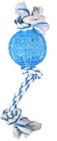 Speelgoed Denta Toy Touw met bal met muntsmaak