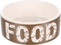 Eet- en drinkpot Kyra Rond Taupe &amp; Wit