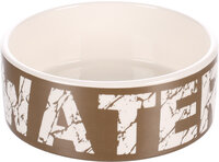 Eet- en drinkpot Kyra Rond Taupe &amp; Wit