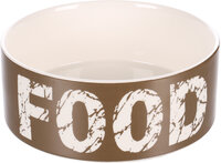 Eet- en drinkpot Kyra Rond Taupe &amp; Wit