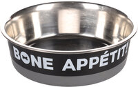 Eet- en drinkpot Bone Appetit Rond Zwart &amp; Grijs &amp; Zilver