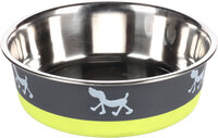 Eet- en drinkpot Silhouette Rond Grijs &amp; Limoengroen &amp; Zilver