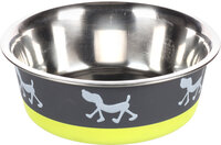 Eet- en drinkpot Silhouette Rond Grijs &amp; Limoengroen &amp; Zilver