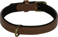 Halsband met neopreen Lyabo Bruin