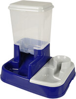 Voer- en waterautomaat Duo Max Blauw