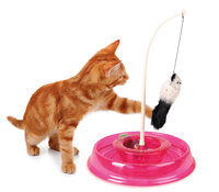 Speelgoed Tibo met bal Roze